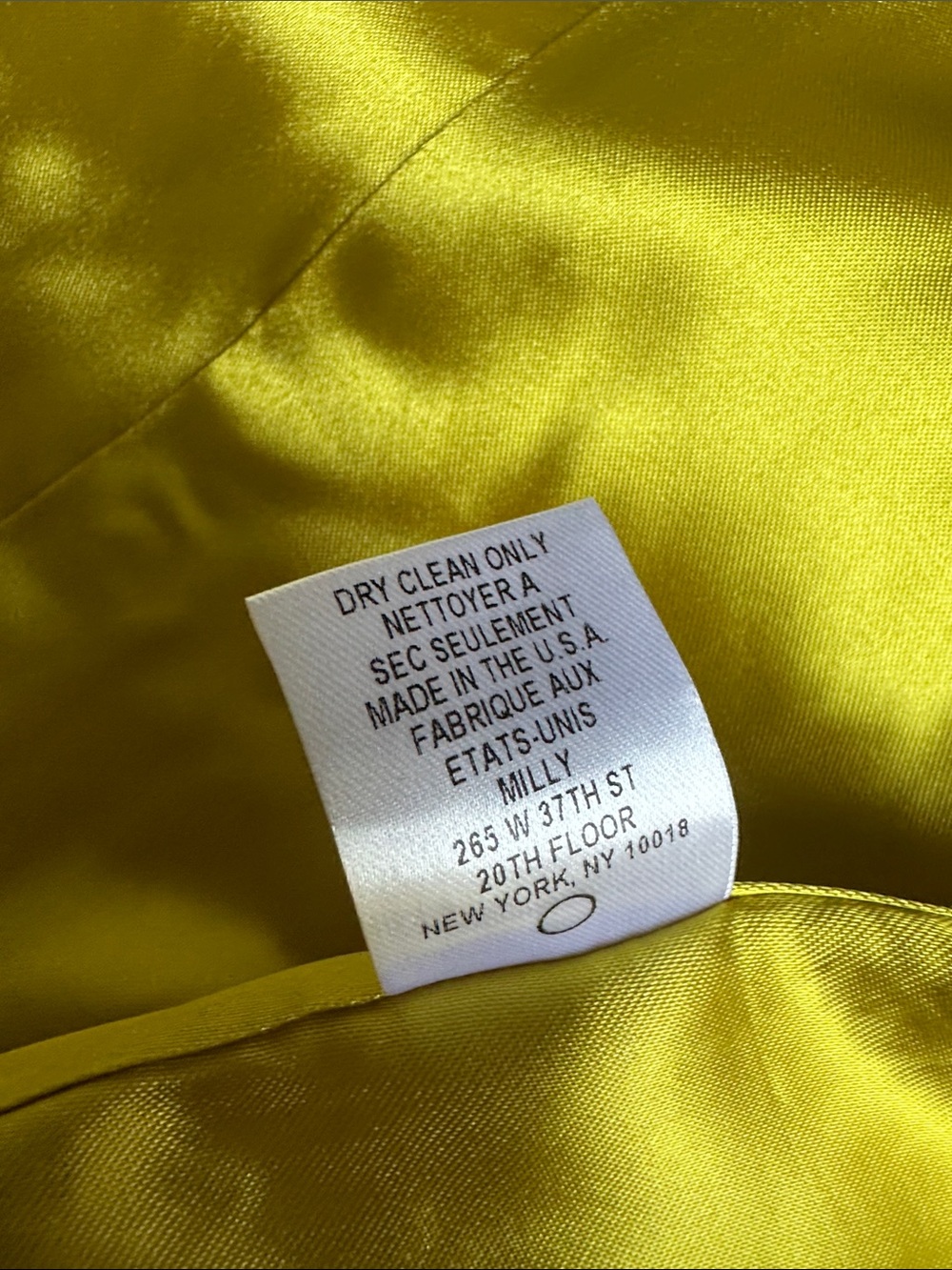 Milly Yellow Textured Sleeveless Dress with Belt - Picture 8 of 13